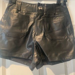 Anthro Collette Leather Short NWT